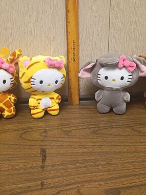Hello Kitty Plush Disguised in Animal Costumes